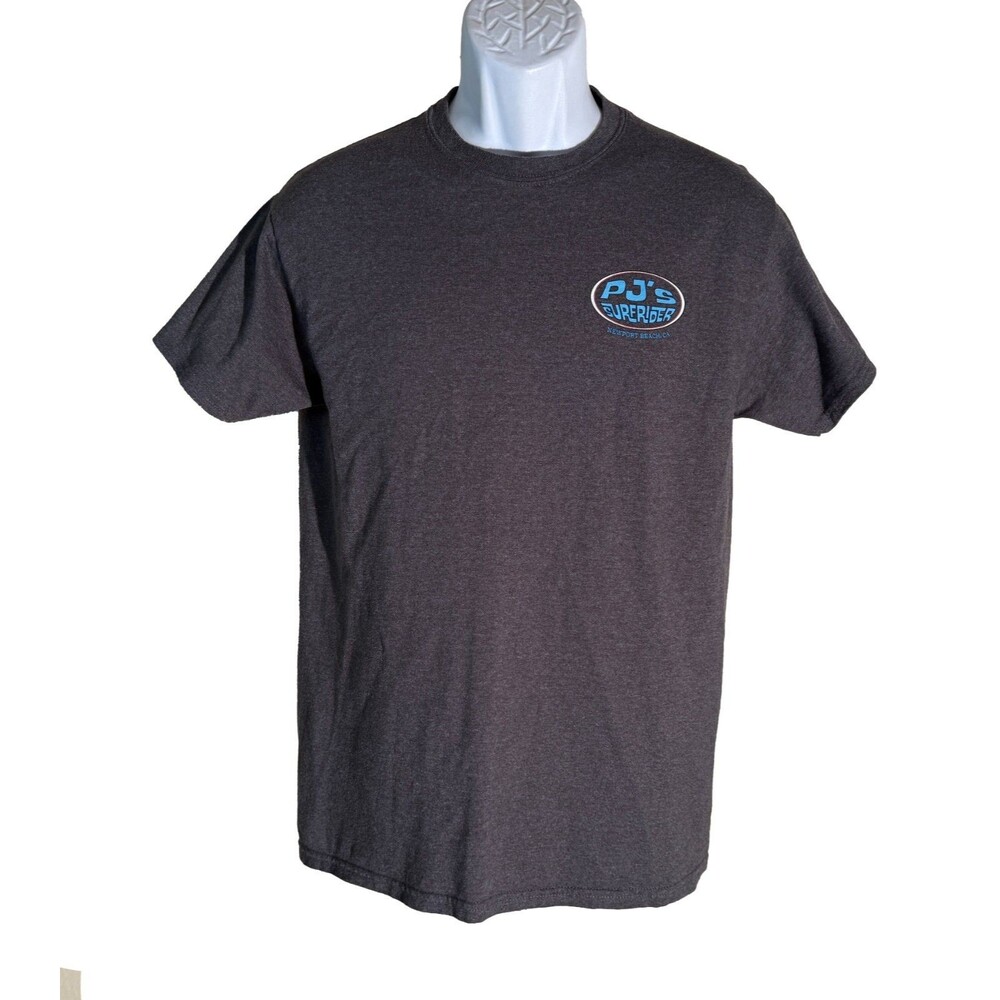 PJ's SURFRIDER‎ SURF SHOP NEWPORT BEACH T-Gray Shirt Small